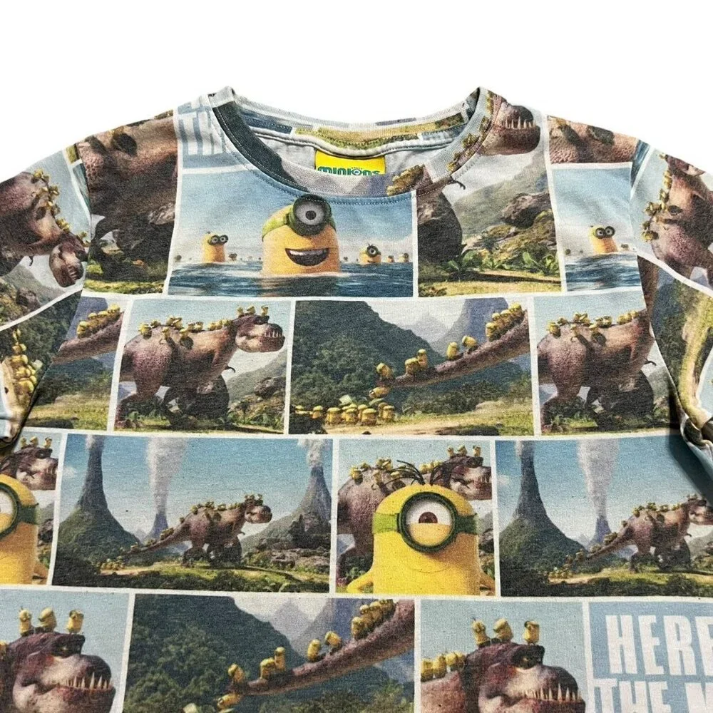 Next 8Y Minions T-Rex Dinosaur Shirt